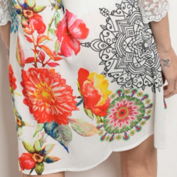 Melissa Cold Shoulder Scoop Neck Floral Dress HP - Picture 6 of 7